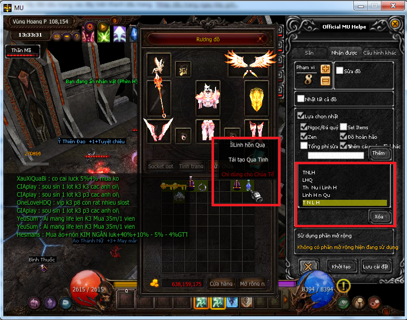 Hướng Dẫn Thiết Lập Auto Đánh Quái Và Nhặt Đồ Trong MU Online Hiệu Quả Nhất