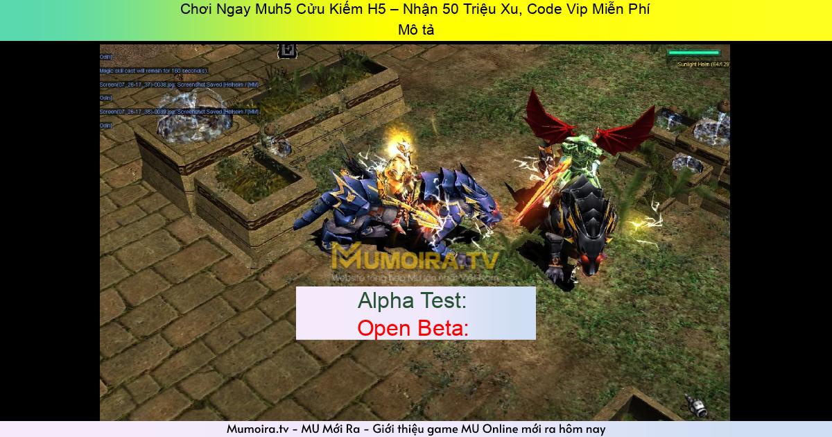 Game Private Mới ra,Chơi Ngay Muh5 Cửu Kiếm H5 – Nhận 50 Triệu Xu, Code Vip Miễn Phí