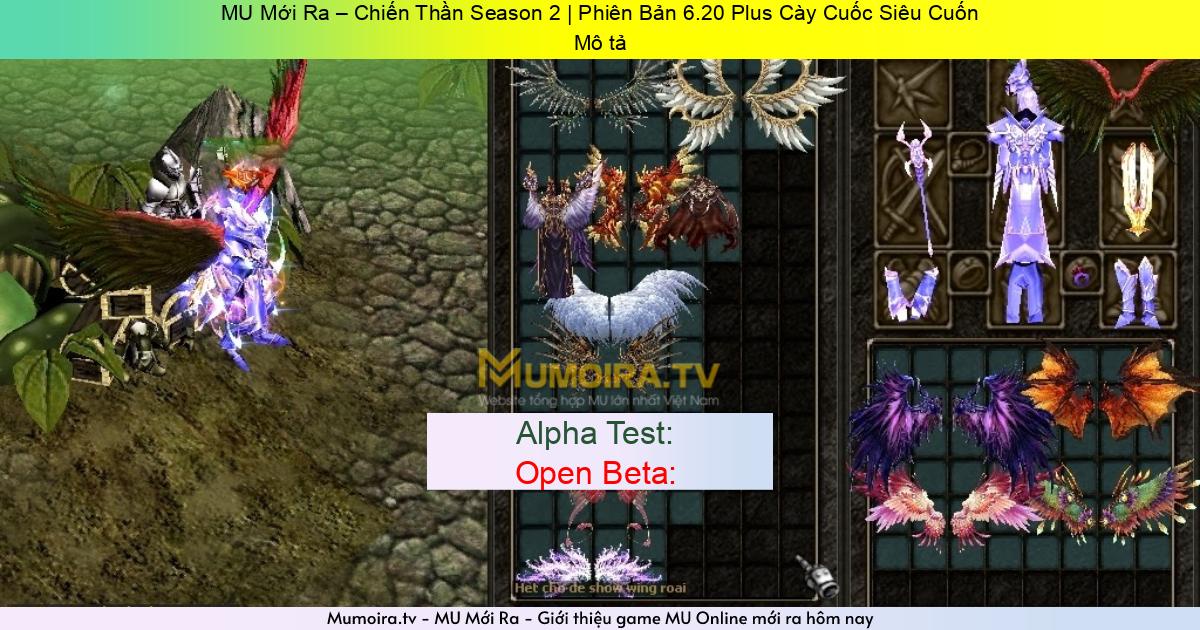 Game Private Mới ra,MU Mới Ra – Chiến Thần Season 2 | Phiên Bản 6.20 Plus Cày Cuốc Siêu Cuốn